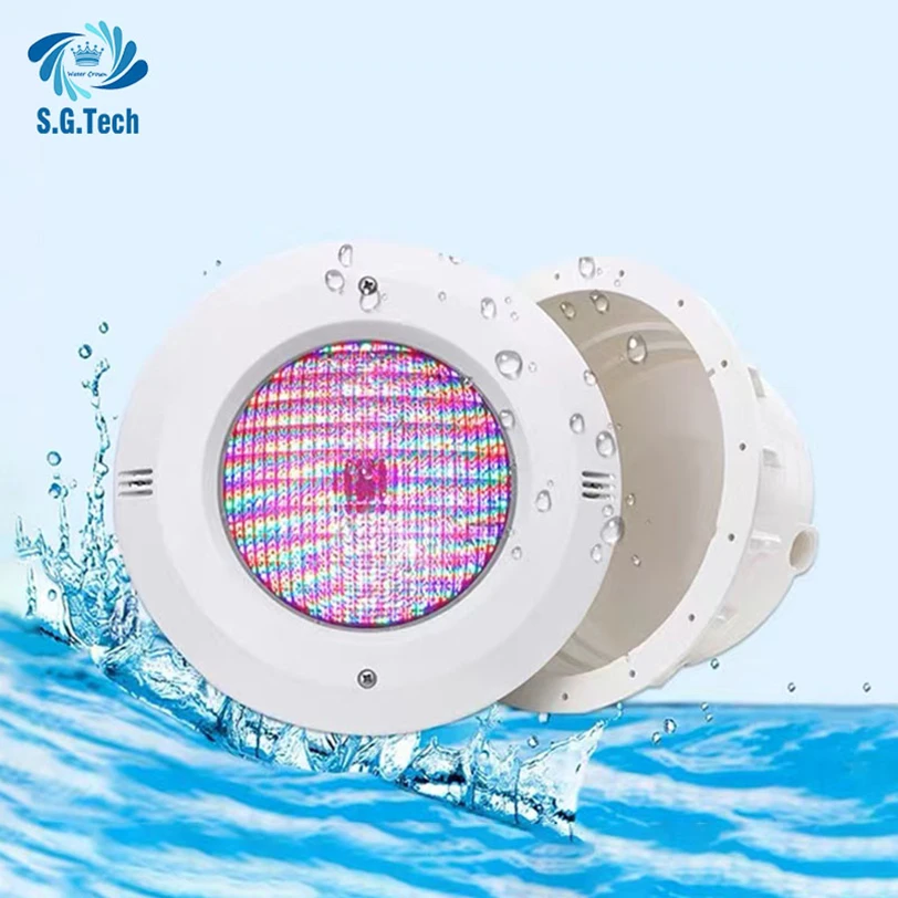 Corona d'acqua 12V IP68 Acciaio inossidabile + Maschera fotovoltaica Blu/RBG LED da incasso interrato Luci subacquee per piscina