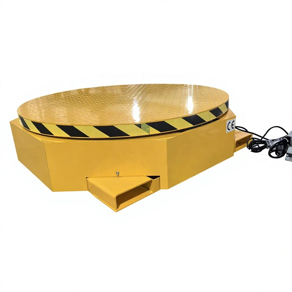 Maintenance Free ERP1000 Model Electric Powered Rotary Pallet Turntable with High Safety Level