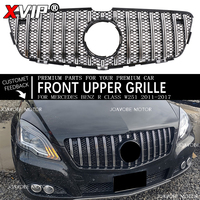 XVIP Chrome Silver GTR Style Bumper Grille Racing Grilles For Mercedes Benz R-Class W251 2011-2017 R320 R350 R500 R550 Facelift