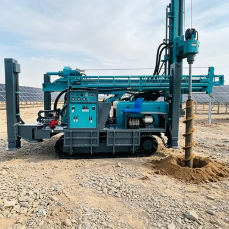 200m Pneumatic Water Well Drill Rig Wheeled Hydraulic Rotary Drill Machine for Farm Yard Water Well