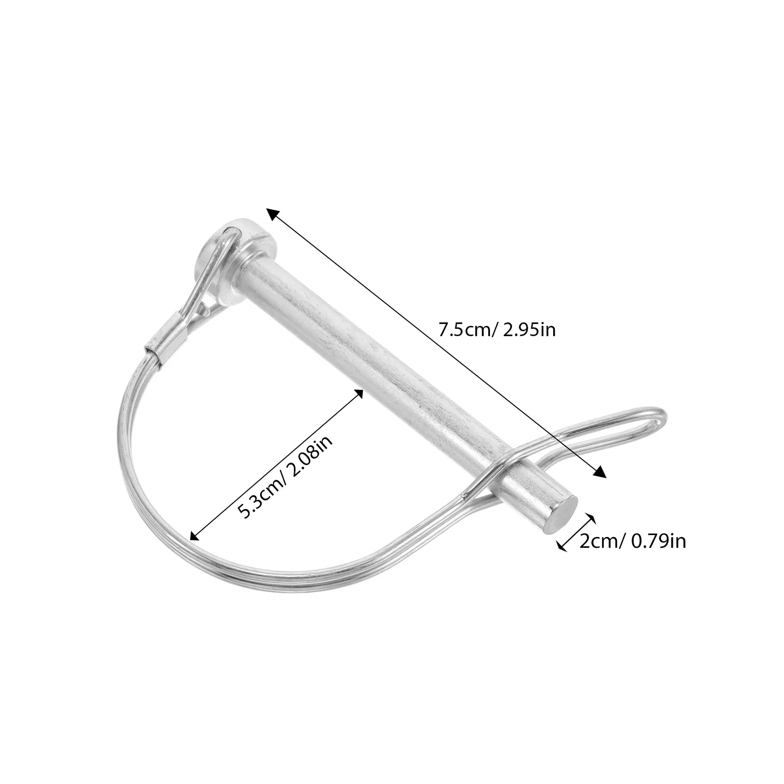 Heavy-Duty Wire Lock Metal Safety Coupler Pin Trailer Hitch Lock Trailer Coupler Pin Locking Pins Tow Hitch Receiver