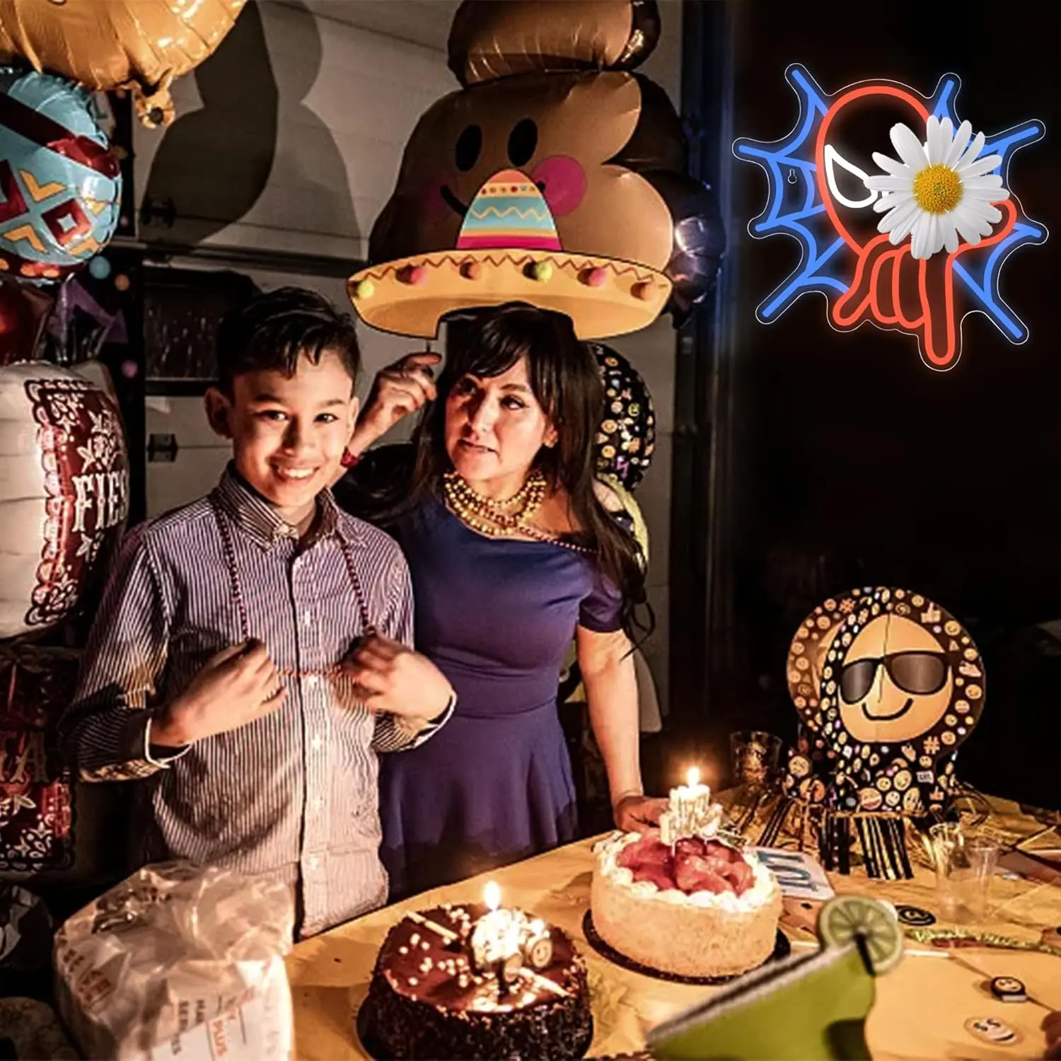 Паук Неоновая вывеска USB с регулируемой яркостью Аниме Светодиодный неоновый свет для спальни Человек Пещера Игровая комната Вечеринка Клуб Домашний декор Рождественский подарок на день рождения