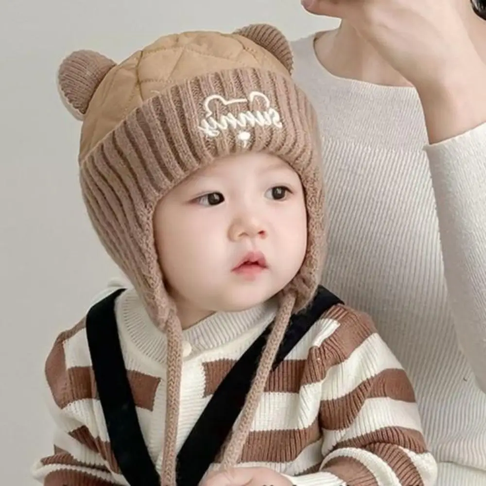 

Breathable Warm Toddler's Lei Feng Hat Cartoon Soft Baby Ear Protection Cap Coldproof Windproof Beanie Caps Winter Season