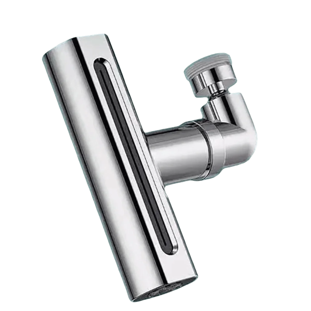 Stainless Steel Faucet Extender Waterfall Outlet Anti Splash Design Water Tap Aerator 360° Rotatable Multi Function