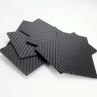 125mm X 75mm real carbon fiber plate 0.5mm 1mm 1.5mm 2mm 3mm 4mm 5mm thickness composite material hardness