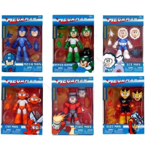 Dalam Stok Mainan Jada Mega Man Potongan Api Es Elec Man Figur Aksi Bom Hiper Hadiah Mainan Koleksi 8 angka megaman x penjualan terbaik - №