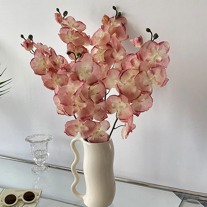 Artificial Butterfly Orchid Flower For Home Room Garden Decoration DIY Wedding Bouquet Real Touch Silk Phalaenopsis Plant