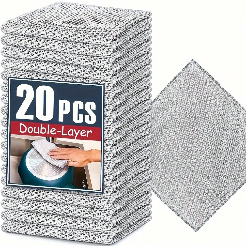 5/10/20Pcs Metal Wire Scouring Pads