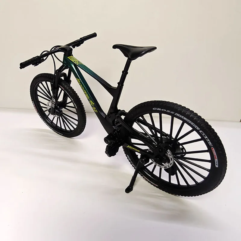 New 1:8 Model Alloy Bicycle Diecast Metal Toy Miniature Bike Mountain Finger Gradual Bicycle Model Simulation Collection Toys