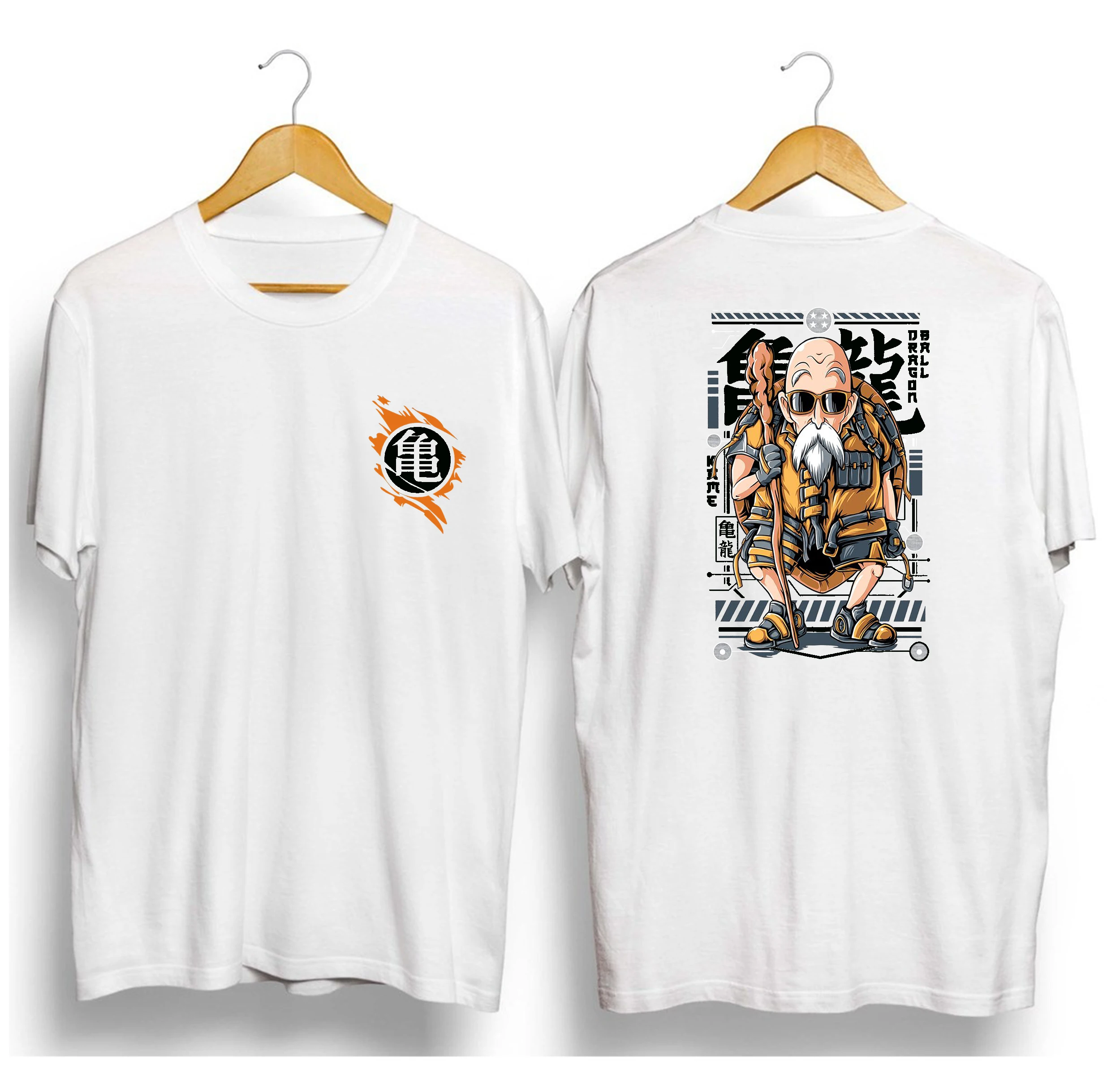 Dragon Ball Master Roshi Printed Men Women Summer T-Shirt Casual Sports Fitness Loose Oversized Comfortable Cotton Short Sleeves