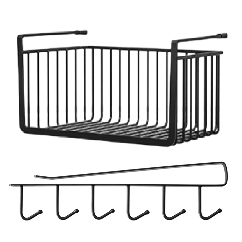 

Storage Basket Multifunction Storage Basket Spice Rack Organizer With Cup Utensils Roll Holder Wire Shelf