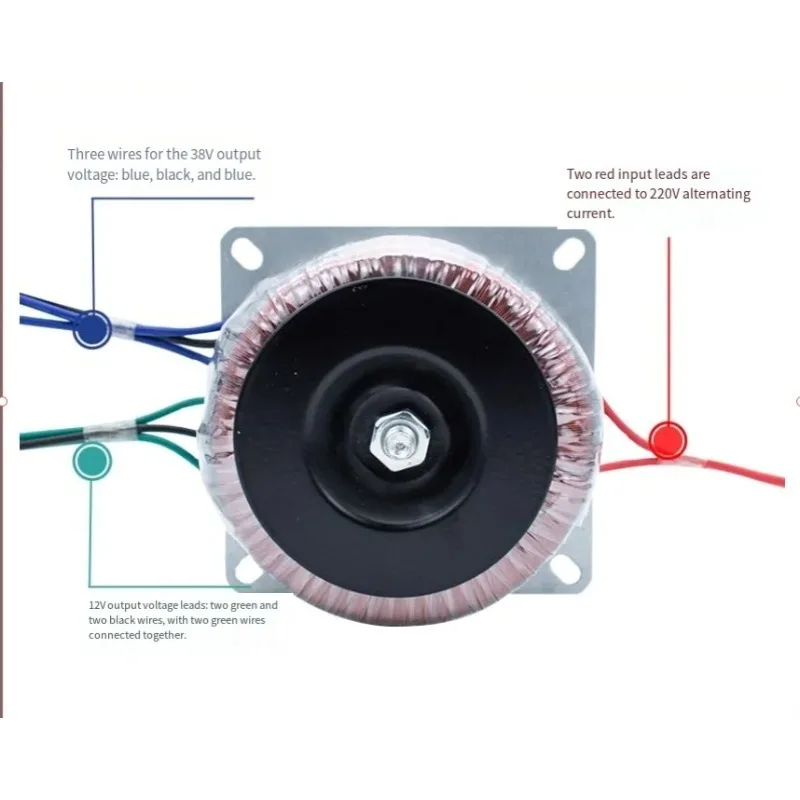 300W toroidal transformer 220V to 24V power supply, high-power pure copper for front and rear stages