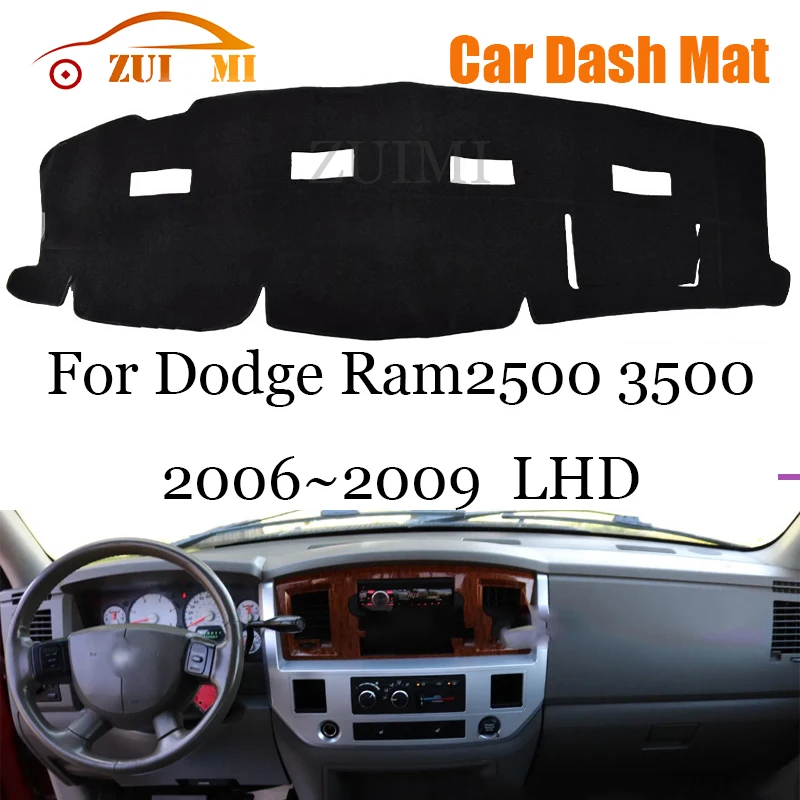 

ZUIMI Dashboard Cover Dash Mat Dashmat For Dodge Ram 1500 2500 3500 2006~2018 LHD RHD Dash Board Cover Pad Sun Shade