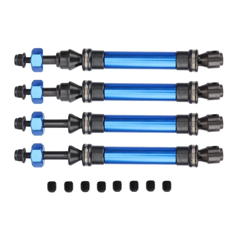 

4Pcs Metal Heavy Duty Drive Shaft CVD for 1/10 Traxxas Slash Rustler Stampede VXL 4X4 4WD RC Car Upgrade Parts