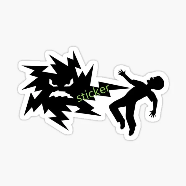 خطر الكهربائية عالية الجهد سيارة ملصق مائي Jdm على الطرق الوعرة الزجاج الأمامي الخلفي جذع الديكور مضحك علامة السيارة #6