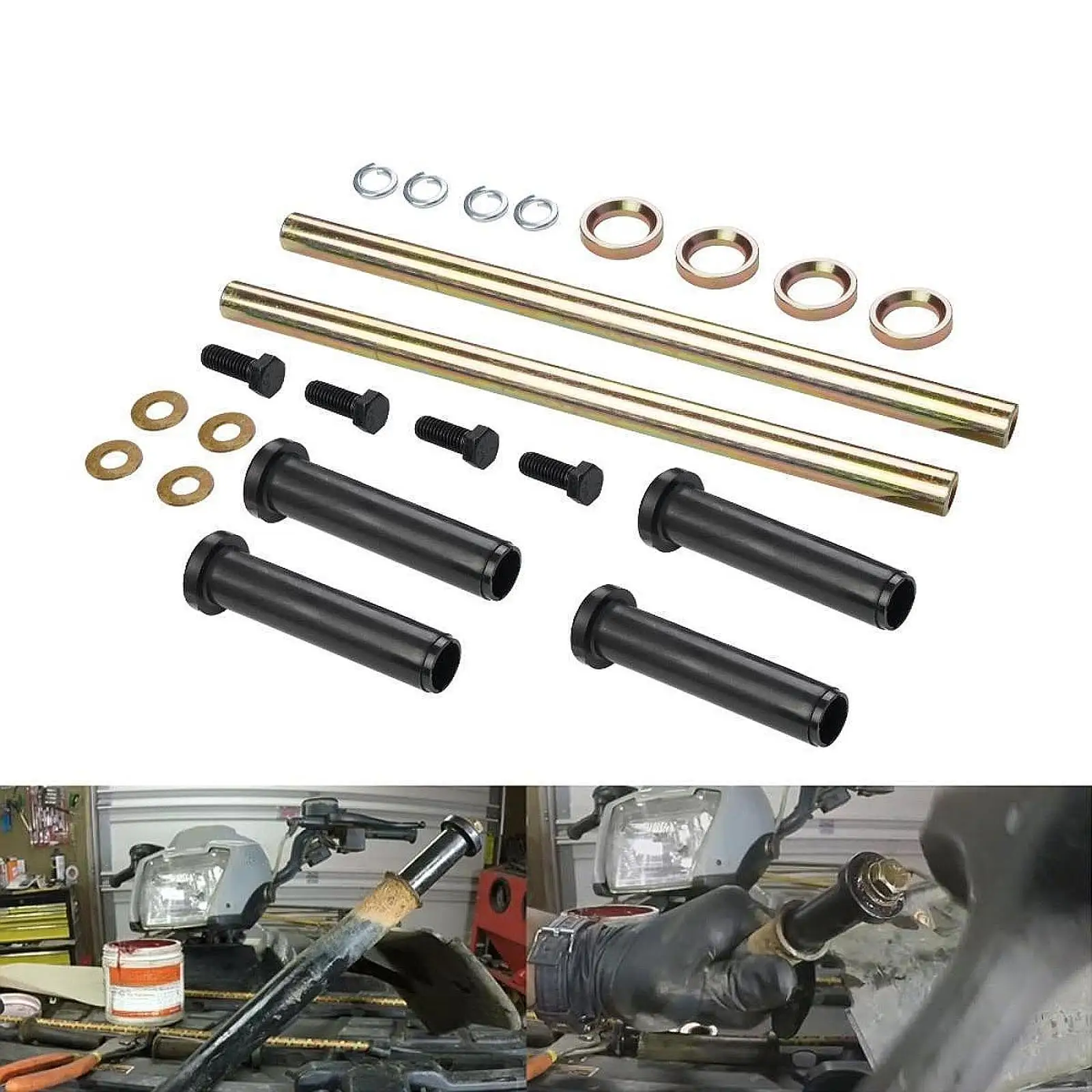 

Front Lower A Arm Bushing Shaft Kit Replaces Garage Repair Easy Installation 7501093 Assembly for Trail Boss 330 2003-2013