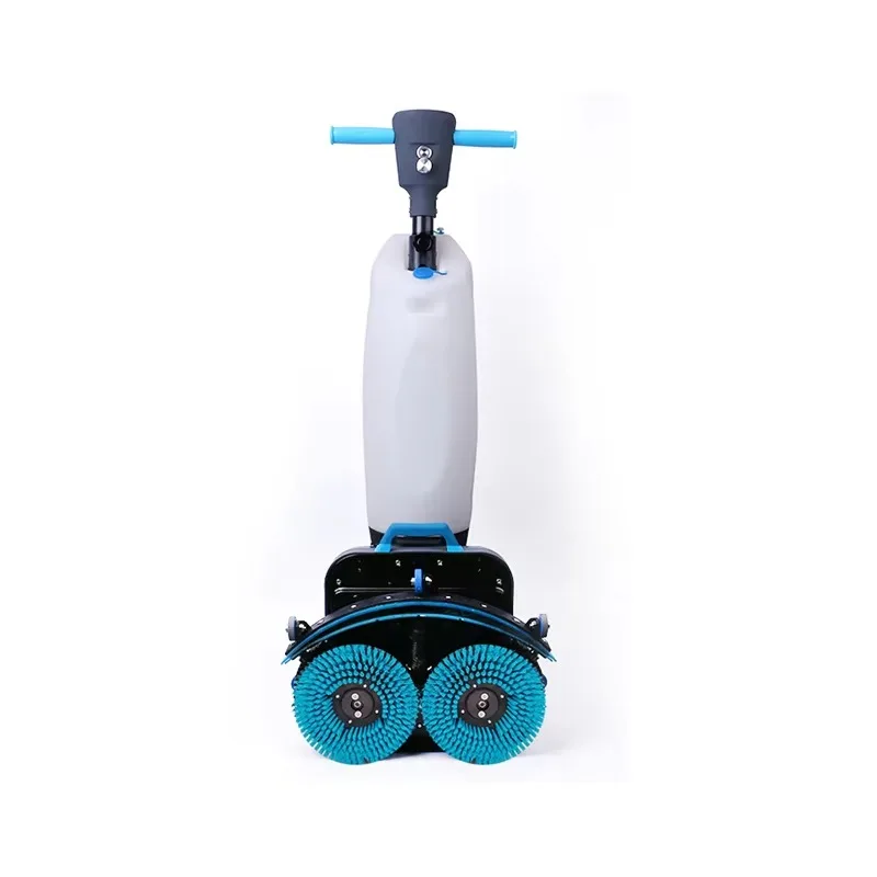 

Rechargeable electric walking rotary scrubber, cordless floor cleaning brush powered industrial extractor