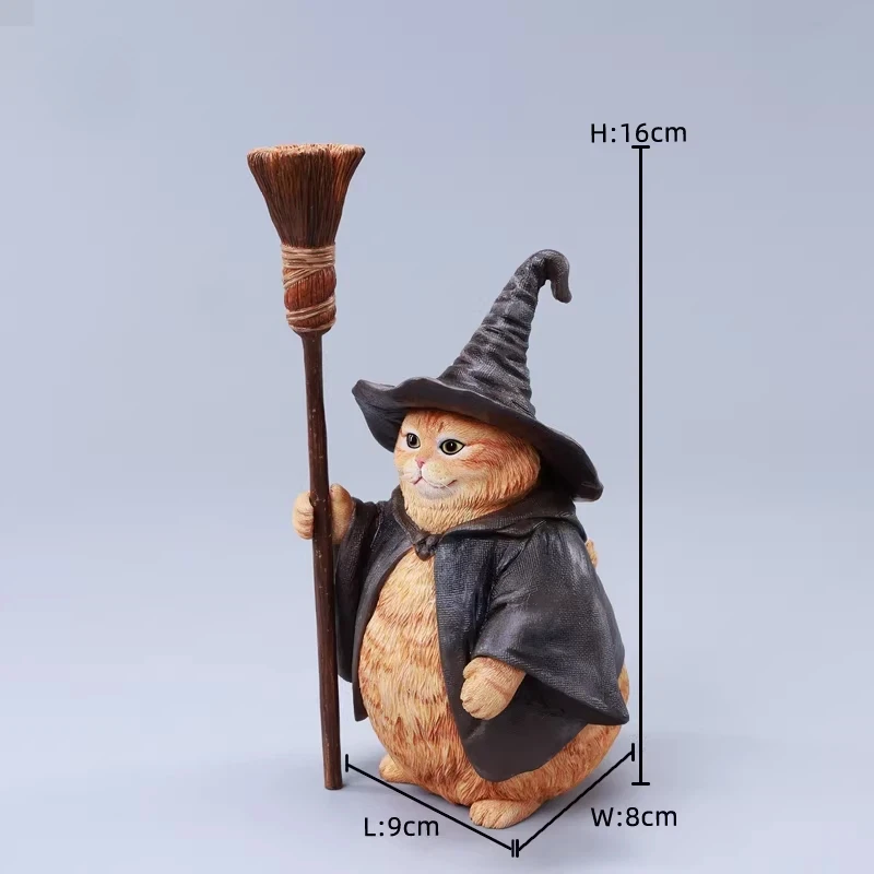 Novo em estoque mago mágico simulação gato modelo na moda brinquedo figura de ação mesa decoração perfeito aniversário surpresa presentes