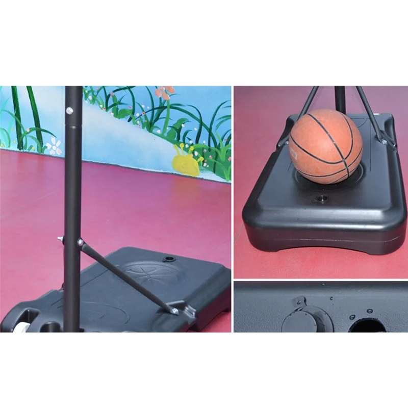 2025 طوق كرة السلة المحمول والهدف نظام كرة السلة الارتفاع قابل للتعديل للشباب والأطفال في الهواء الطلق كرة السلة الداخلي
