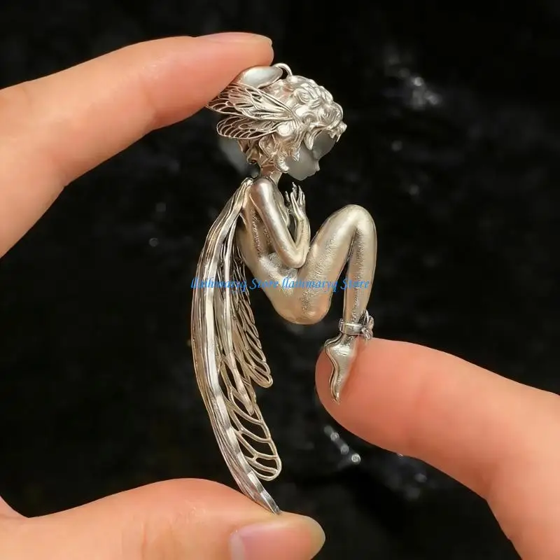 573B Beautiful Peaceful Angel Charm Pendant Fashionable Alloy Jewelry Accessory