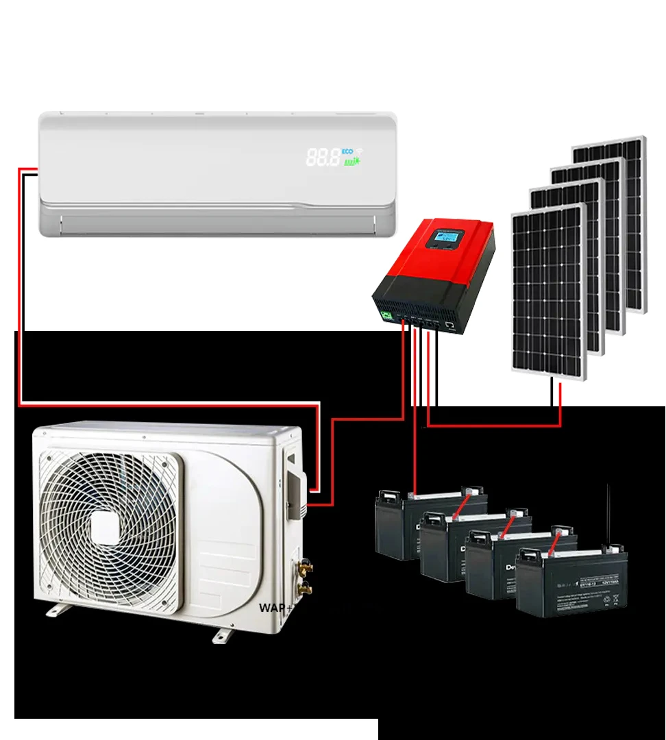 Solar Dc Powered off Grid 48v air Conditioner 12000btu Price in China with Solar Panel and Battery