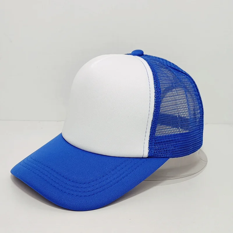 Top Quality Casual Mesh Hat Wholesale Men\'s Baseball Cap Women Tennis Hat Custom Embroidered Logo Hat Sponge Patchwork Mesh Cap