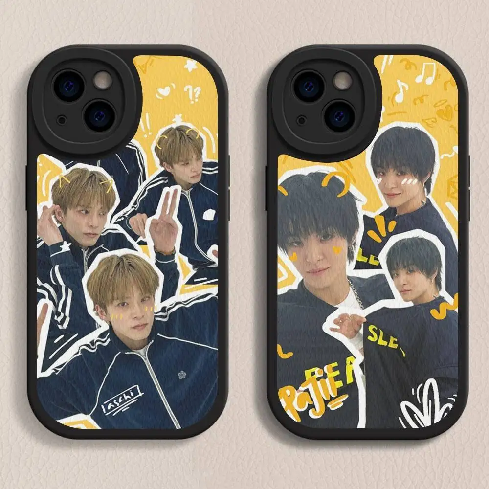 

Korean Boy Band T-treasureS Silicone Phone Case For IPhone 16 15 14 13 12 11 Pro Max Mini Leather Soft Cover