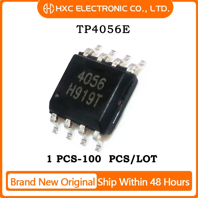 100PCS TP4056E TP4056 4056E SOP-8 Brand New Original Chip IC