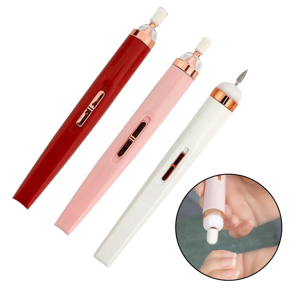 Portable 15000 RPM Nail Polisher Set With 5 Heads For Manicure And Cuticle Care Rechargeable Electric Drill Tool
