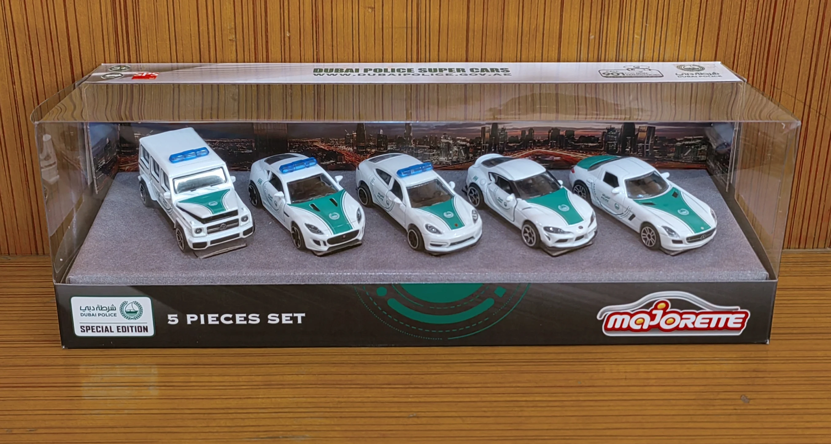 

Majorette 1/64 Dubai Police Seriesfor Benz Ford RWB Diecast Model Car Kids Toys Gift