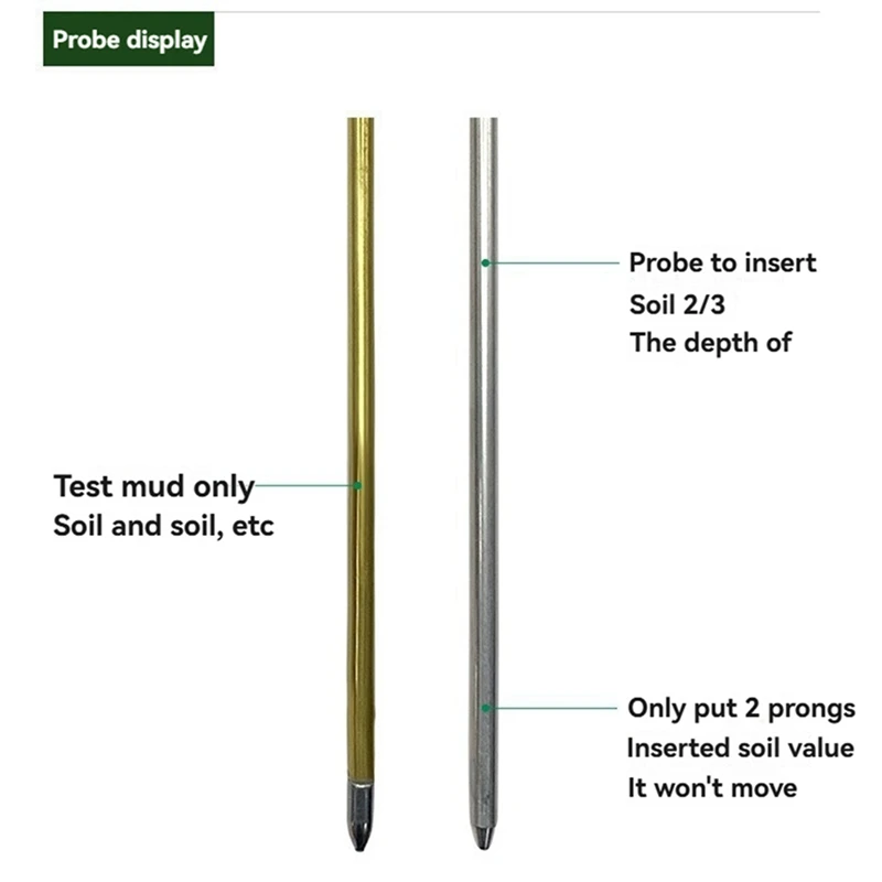 ABNO-Soil Tester Soil Moisture Meter Soil Ph Tester Test Soil Fertility Suitable For Garden Lawn Care Greenhouse Plants
