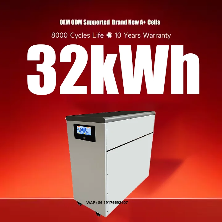 51.2V 640Ah 32.77kWh LiFePO4 Battery Pack Solar Energy Storage System Off Grid ESS with Smart BMS Floor Standing High Capacity