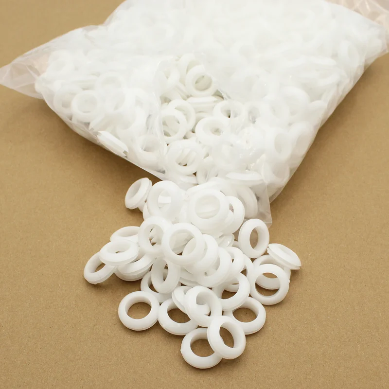 Weißer O-Ring, Gummi-Unterlegscheibe, Dichtung, Tülle, elektrische Dichtung, O-Ring 30 45 60 mm, zum Schutz von Draht, Kabelloch, Ring, Unterlegscheibe – Detail 4