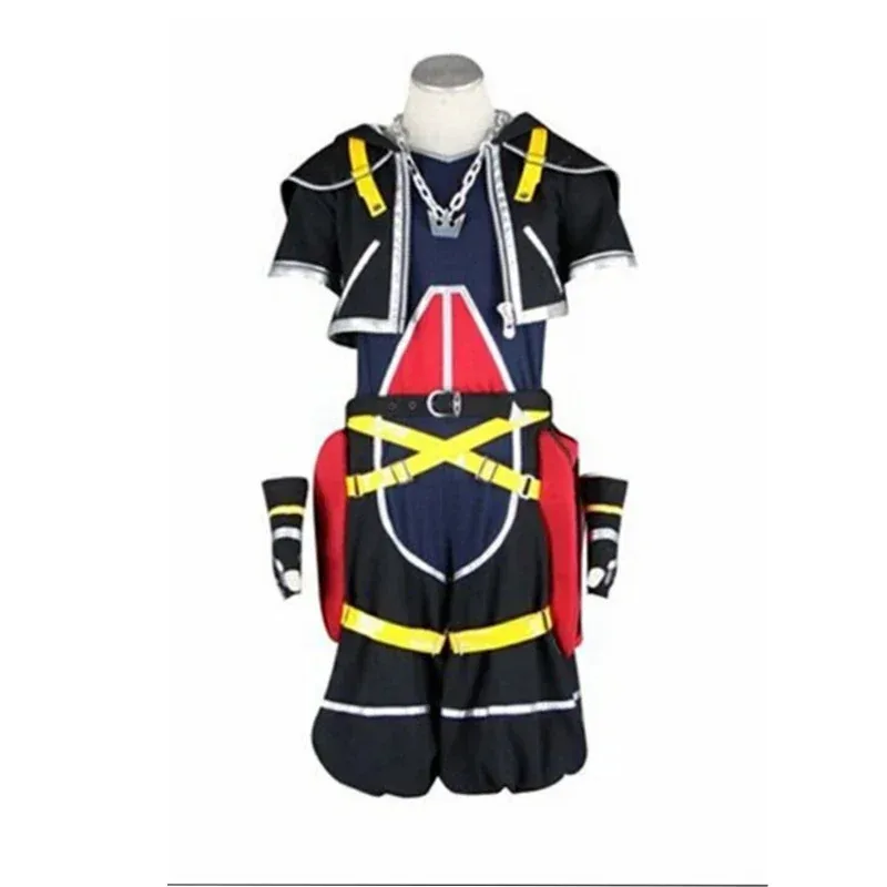 

Anime Kingdom Hearts Cosplay - Kingdom Hearts 2 Sora cosplay costume with necklace 11