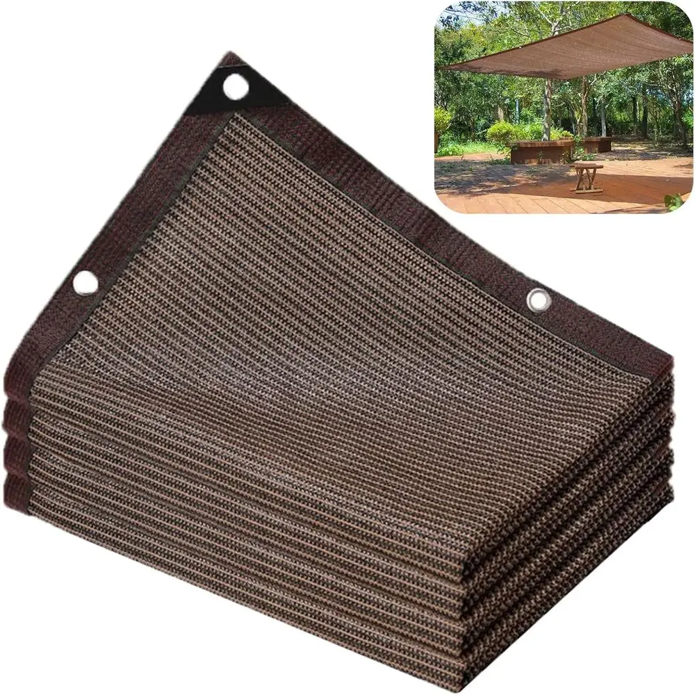 

Сетка затеняющая черная 90% с люверсами для сада, растений, теплиц, патио и т.д. (5x6м)