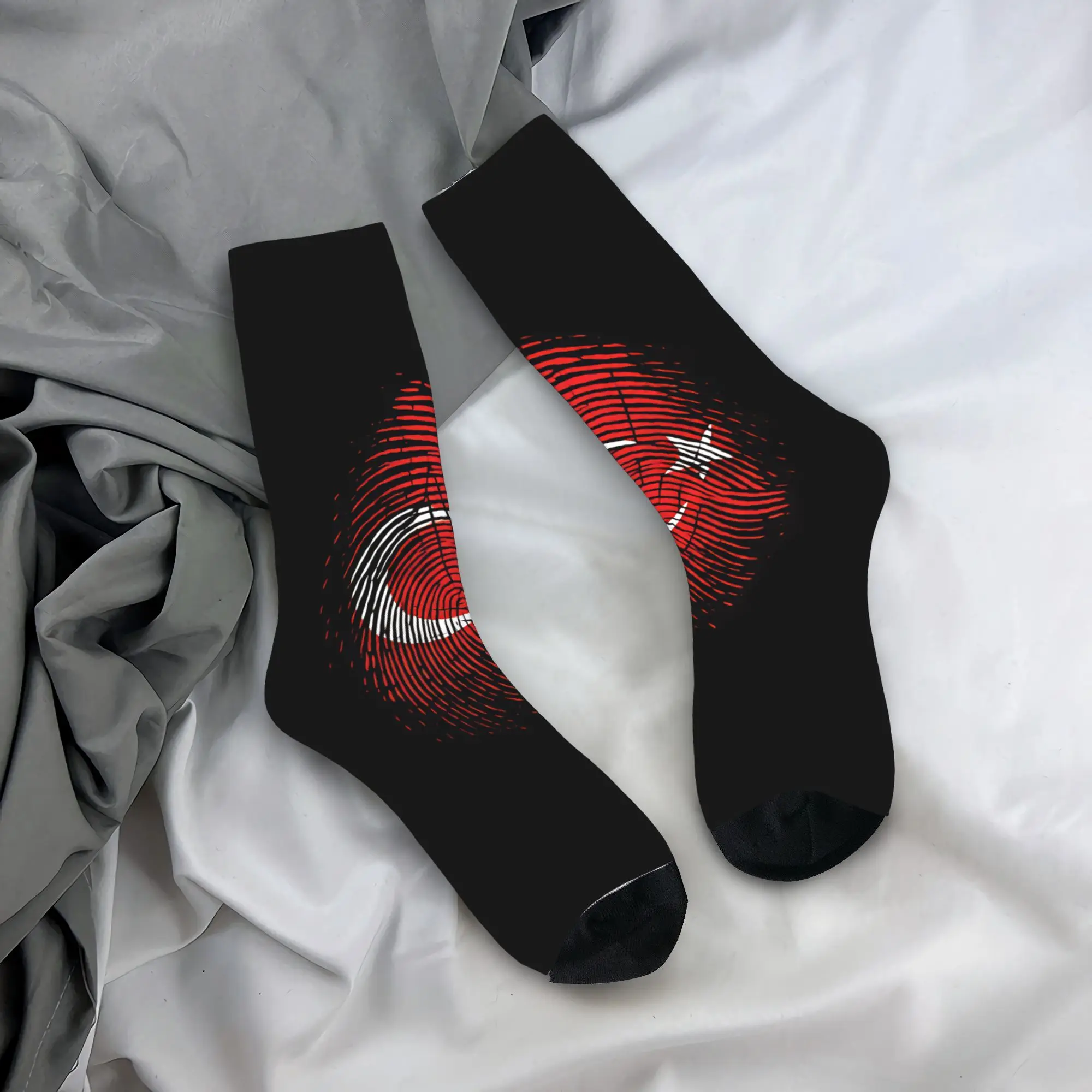 

The Republic Of Turkey Flag (5) Socks Anti Sweat Stockings Men Medium Soft Outdoor Socks Winter Funny Graphic Socks