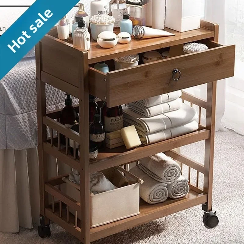 Beauty Salon Trolley Cart Beauty Spa Rolling Tool Cabinet Mobile Station Hairdressing Room Equipment Storage Safe Move Tool Cart