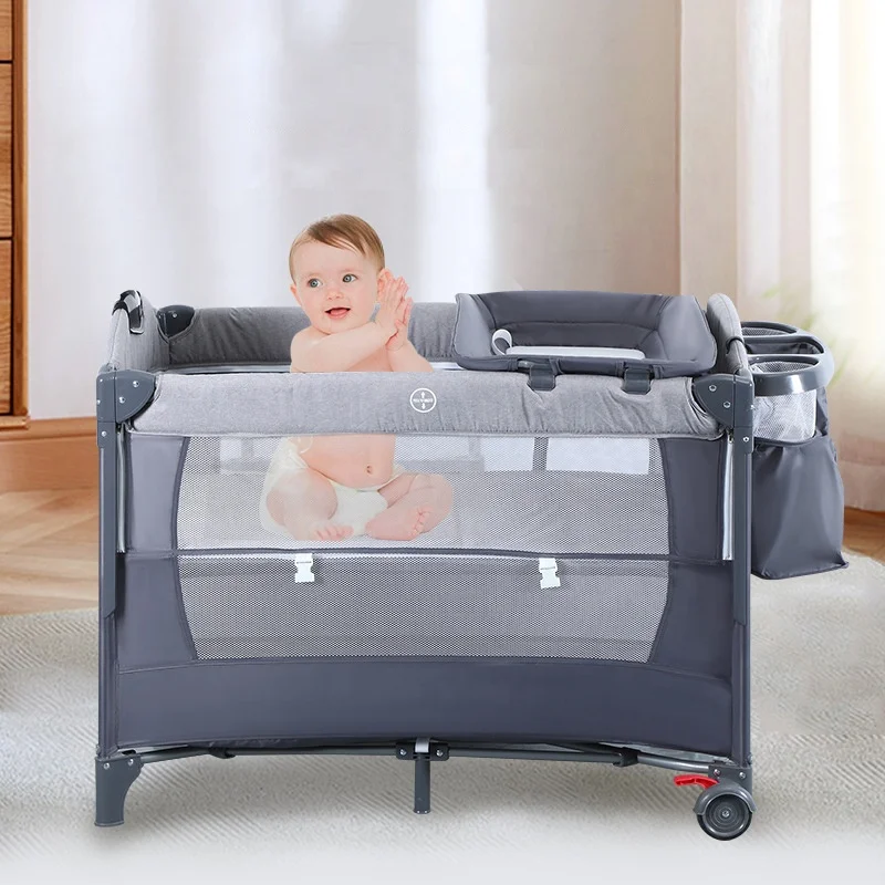 

Foldable Bedside Sleeper portable decor cot multifunctional newborn infant baby bassinet next to me baby planpen crib bed