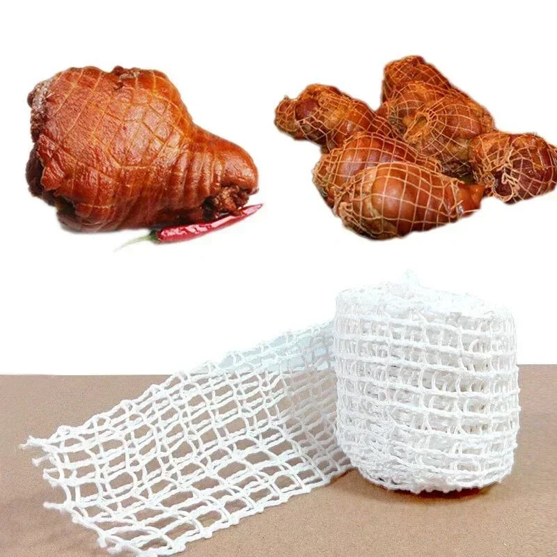 Roll Cotton Meat Netting Ham Sock Pork Net Butcher Rope Fixed Non-slip Kitchen Sauce Fragrant Household Mesh Meat Packaging Net