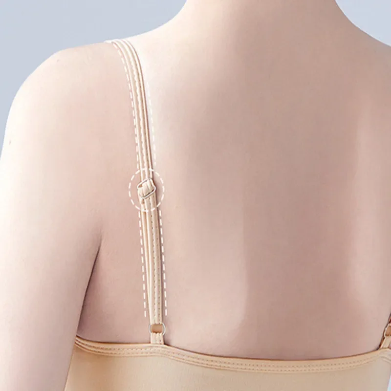 Women's Camisole Leotard With Adjustable Straps Nude Undergarment Dancewear for Ballet Dance Pull On Closure High Stretch Slim