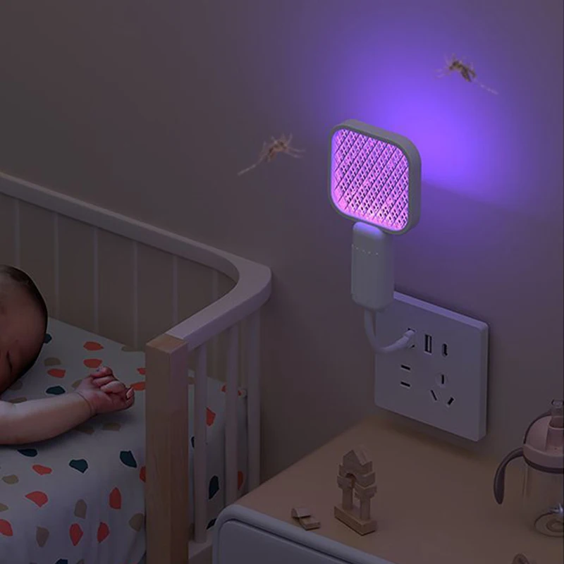 

Новая портативная ловушка-уничтожитель комаров 2026 года с УФ-лампой и электрическим разрядом, USB, для борьбы с вредителями, летняя модель