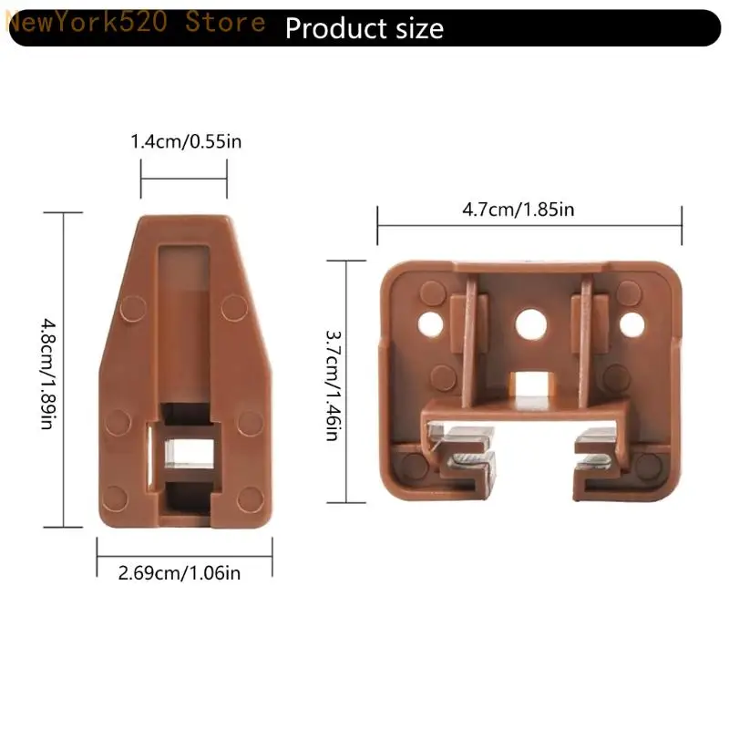 N84C 10pcs Cajón cajas Partes montaje plástico y metal para artesanos profesionales