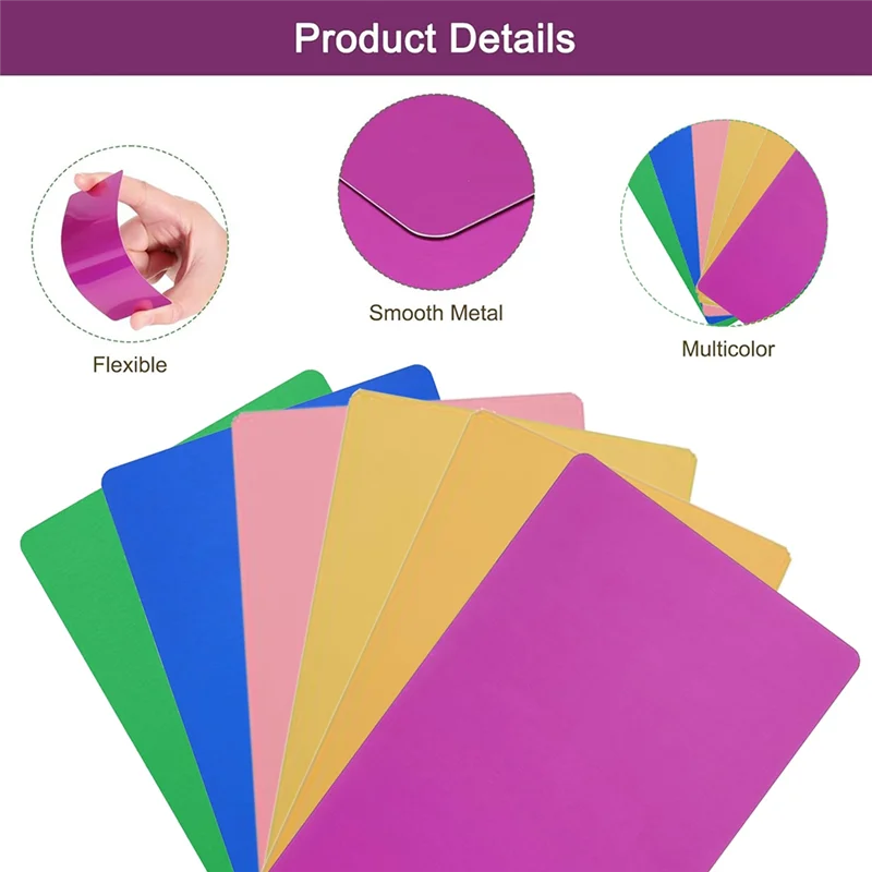 Dependable-200Pcs Metal Business Card Blanks,1/64 INCH Thick 3.4X2 Inch Aluminum Laser-Engraving Materials Unique Cards