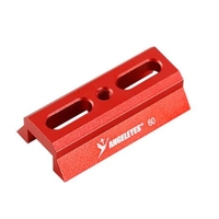 Agnicy 60mm Star Guide Mirror Small Dovetail Plate Dovetail Slot Red & Black Telescope Astronomical Accessory