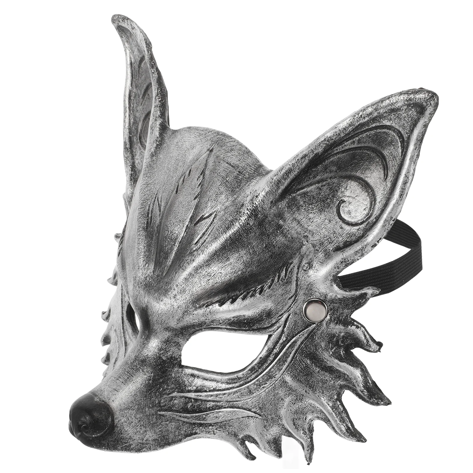 Halloween Fox Mask For Men Realistic 3d Animal Cosplay Half Face Mask For Parties Masquerades And Creative Costumes Cosplay Fox