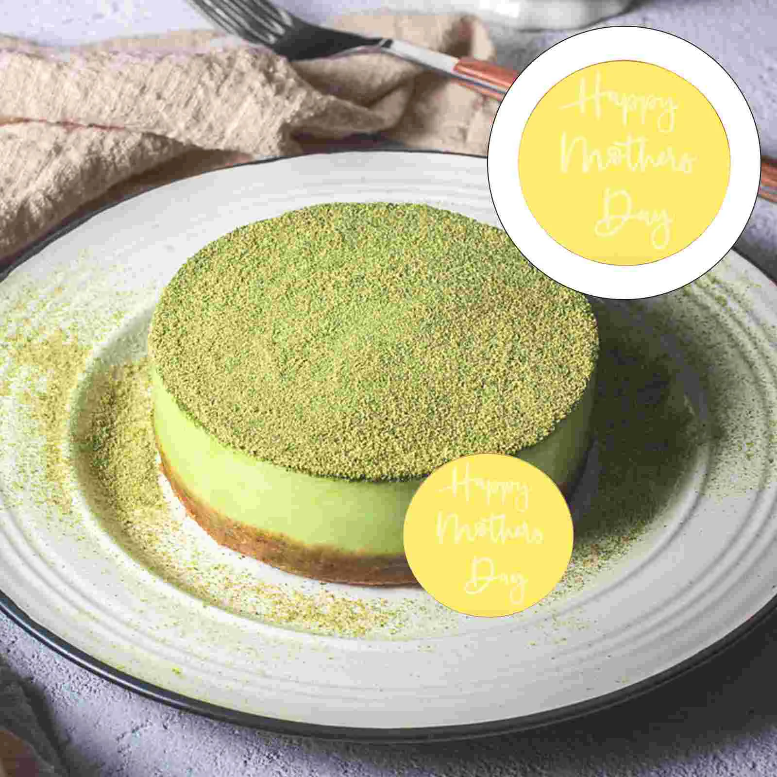 

20 Pcs Round Cake Decorations Mother Dessert Topper Acrylic Mothers Day Disc Toppers Cupcake