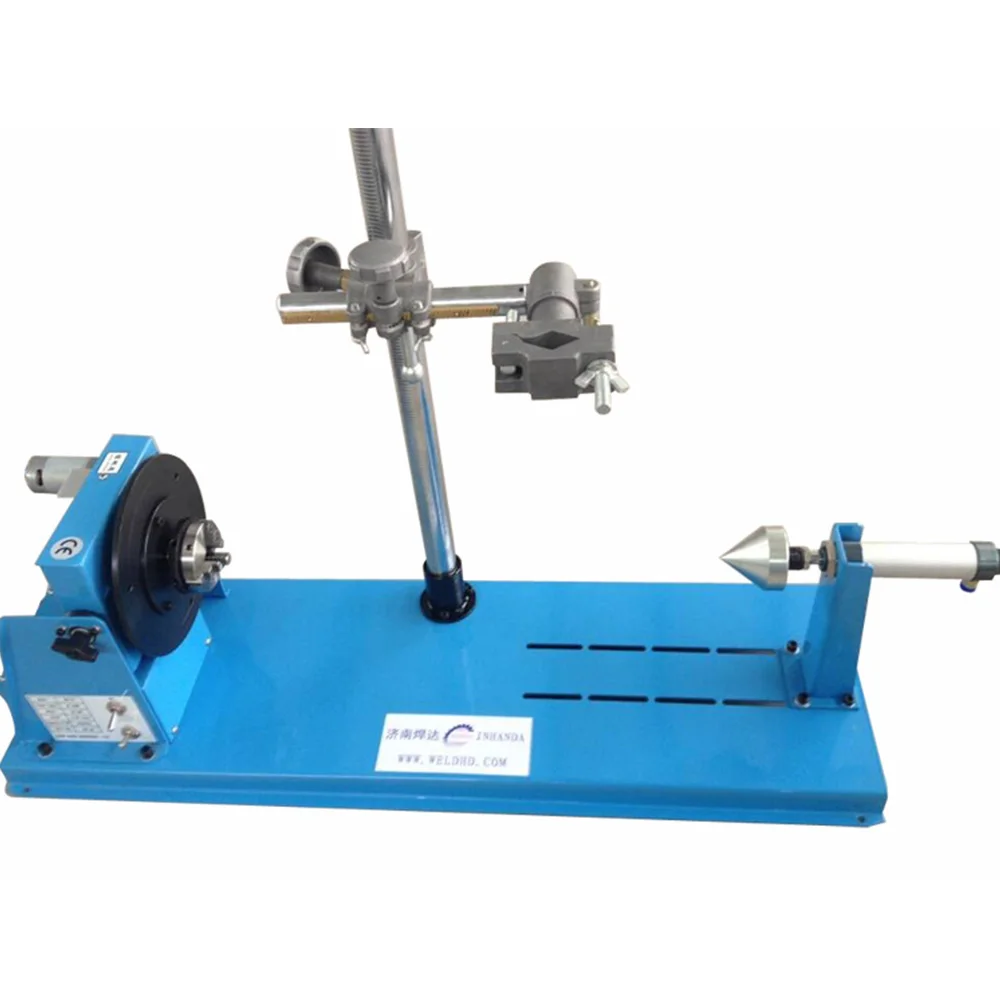 10kg Welding Positioner Light displacement machine  Combined Automatic Welding Turntable + 65mm Chuck + gun frame + tailstock