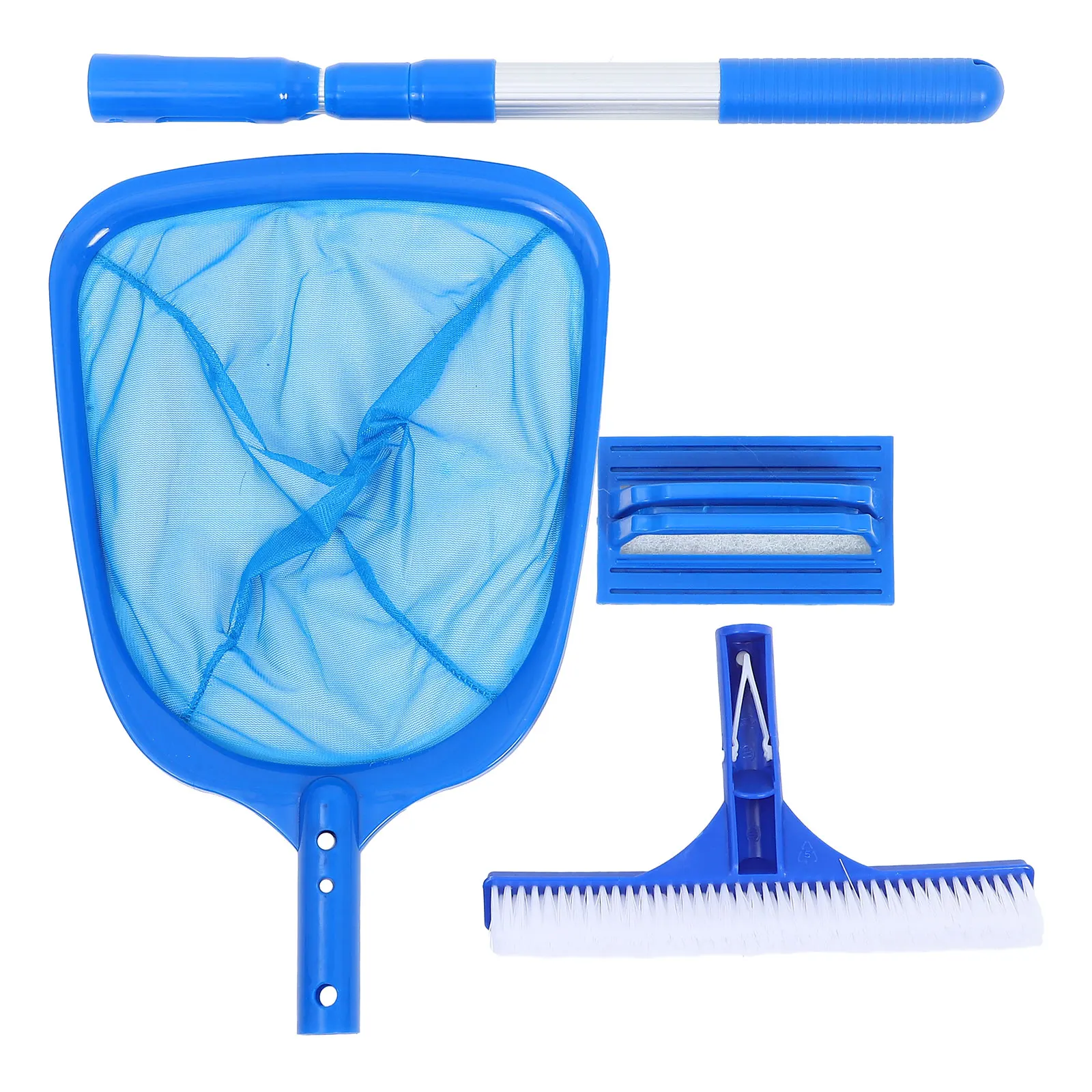 

Swimming Pool Cleaning Set Brushes Kit Hot Tub Skimmer Pp Tubs Fountains Net Pole