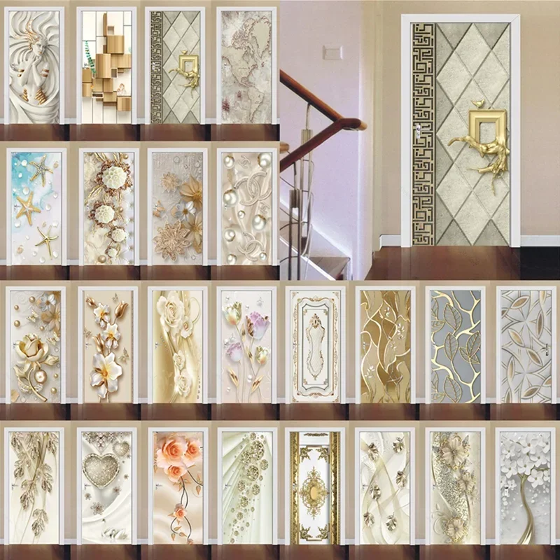 3D Gold Door Decora…