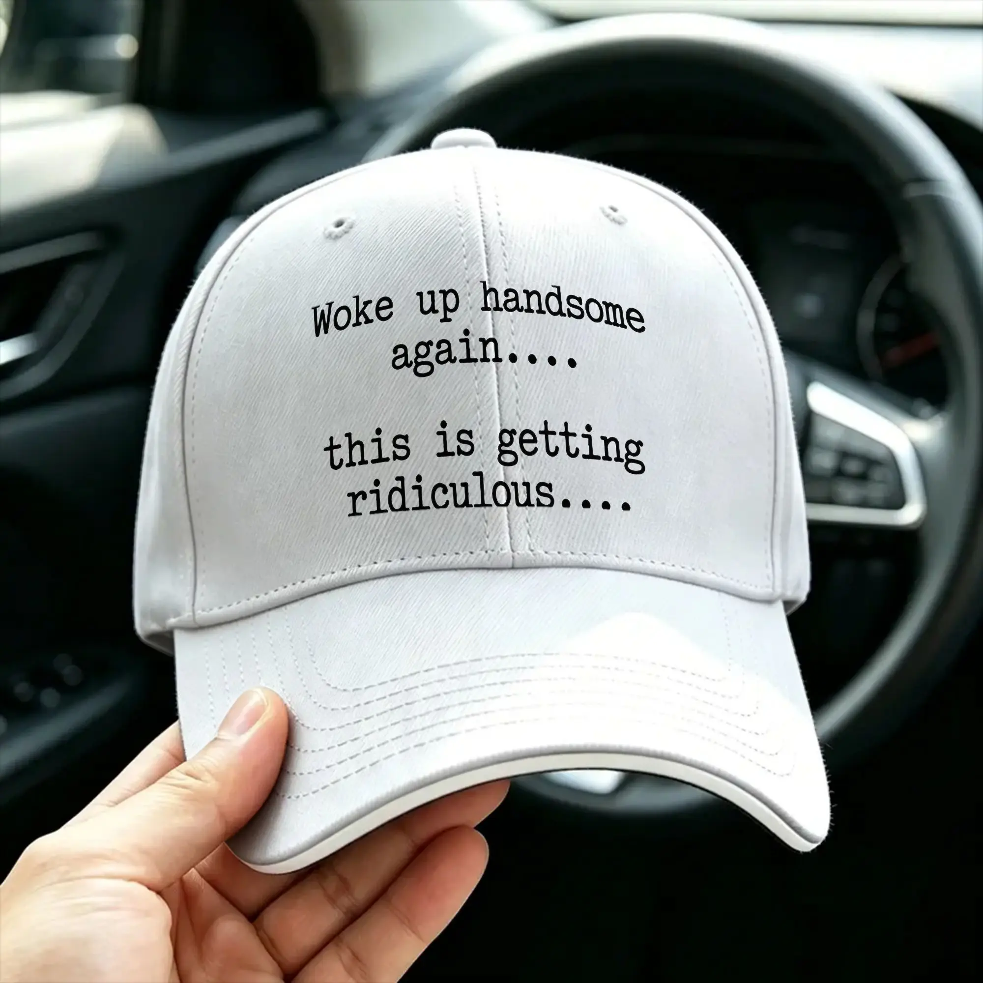 Se me volvió a poner guapo, esto es ridículo. Gorra de béisbol informal, para correr, estilo hippie, unisex, para hombres, estilo y2k, gorra moderna con cierre ajustable.